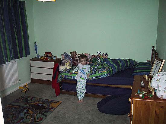Alexander in his new room