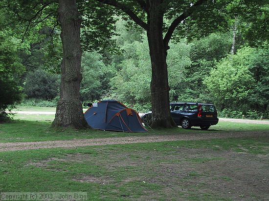 Camping at Hollands Wood