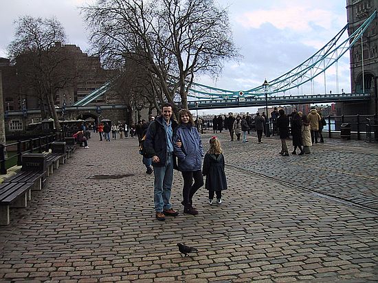 John and Caroline at London Bridge