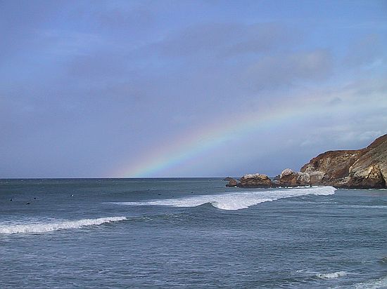 Rainbow over Half Moon Bay<br>California