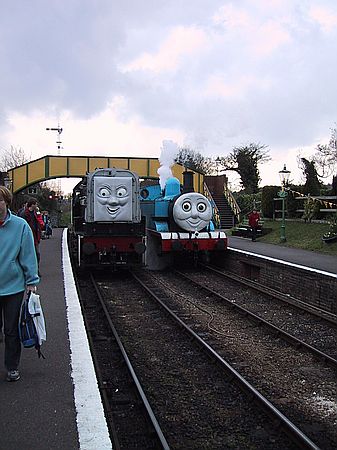 Thomas and Diesel racing.