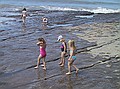 Judith, Gracia<br />Afton, Megan and Lucy<br />Southerndown Beach